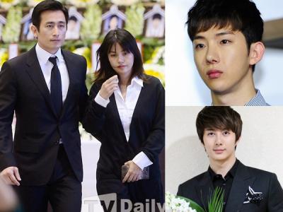 Pasangan Cha In Pyo-Shin Ae Ra, Jokwon 2AM, Kim Hyung Jun Melayat Korban Feri Sewol